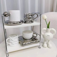 Ins style storage rack desktop storage rack bathroom countertop storage cosmetics display adjustable coffee cup holder