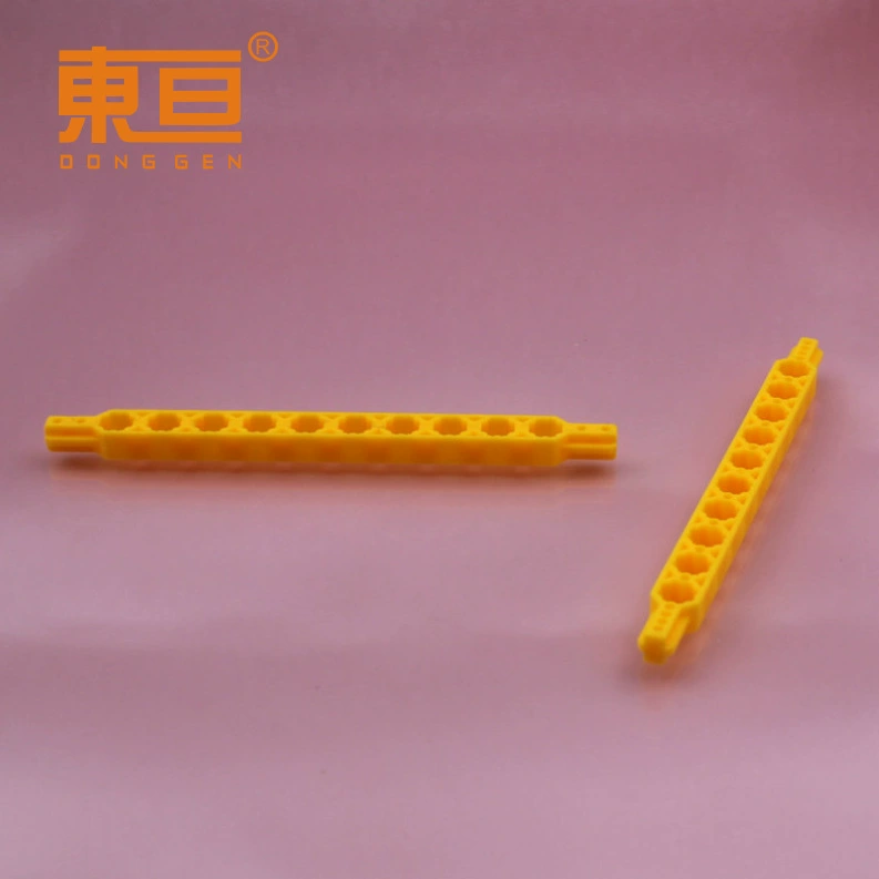 10KLG120107 желтый шатун с 13 отверстиями, шатун с восьмиугольными отверстиями, пластиковый стержень, многогранный стержень, небольшие детали производства