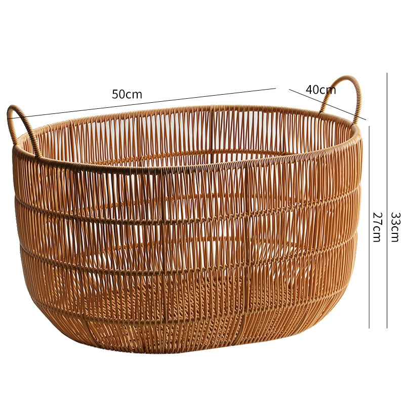 Big waterproof plastic laundry basket, storage basket for bedroom