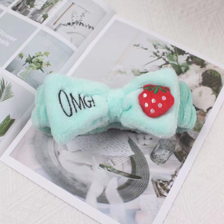 INS estilo arco chica lavado de cara banda de pelo hecho a mano conveniente mascarilla banda de pelo Fuente de la fábrica