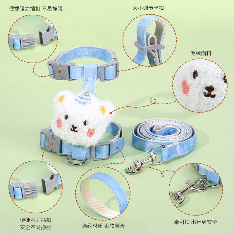 Cuerda de tracción para gatos para evitar la liberación Cuerda especial para caminar para gatos en forma de I Correa para gatos ajustable Gradiente fabricante de pecho y espalda para gatos