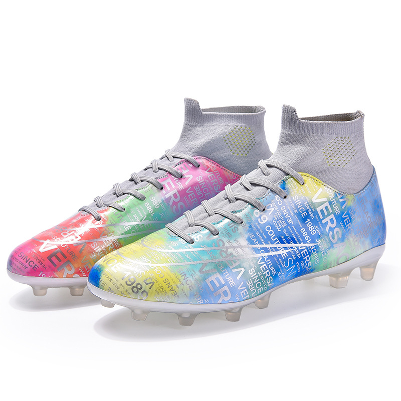2022 transfronteriza nuevos zapatos de fútbol FGTF de los hombres Transpirable Alto-top largo y corto zapatos de fútbol de uñas moda Comercio Exterior más tamaño 45