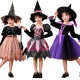 2025 New Halloween Witch COS Clothes Party Party Witch Mage Costume Halloween Show