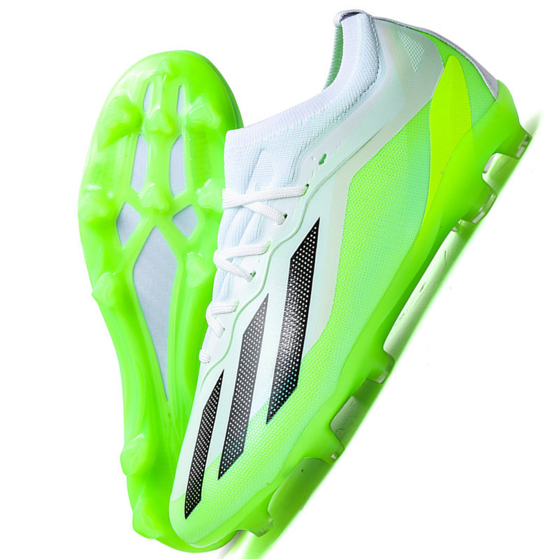Cross-border Messi X10 Putian zapatos de fútbol hombres de corte bajo entrenamiento de juego de estudiantes AG tachuelas zapatillas de hierba