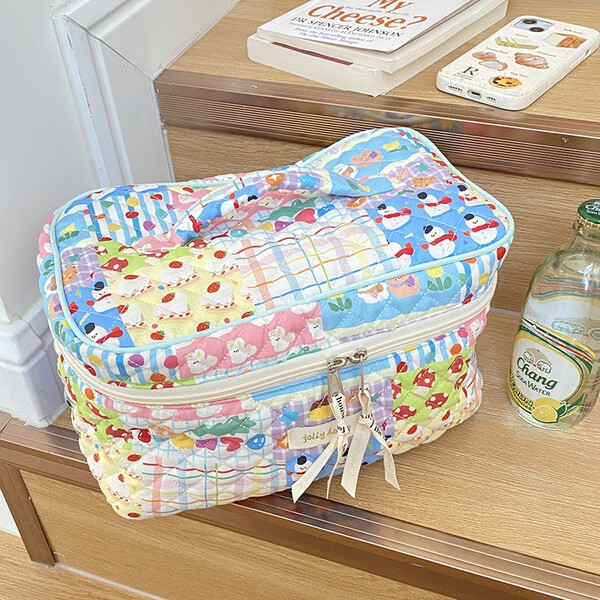 Brand cute capacious handheld organizer bag