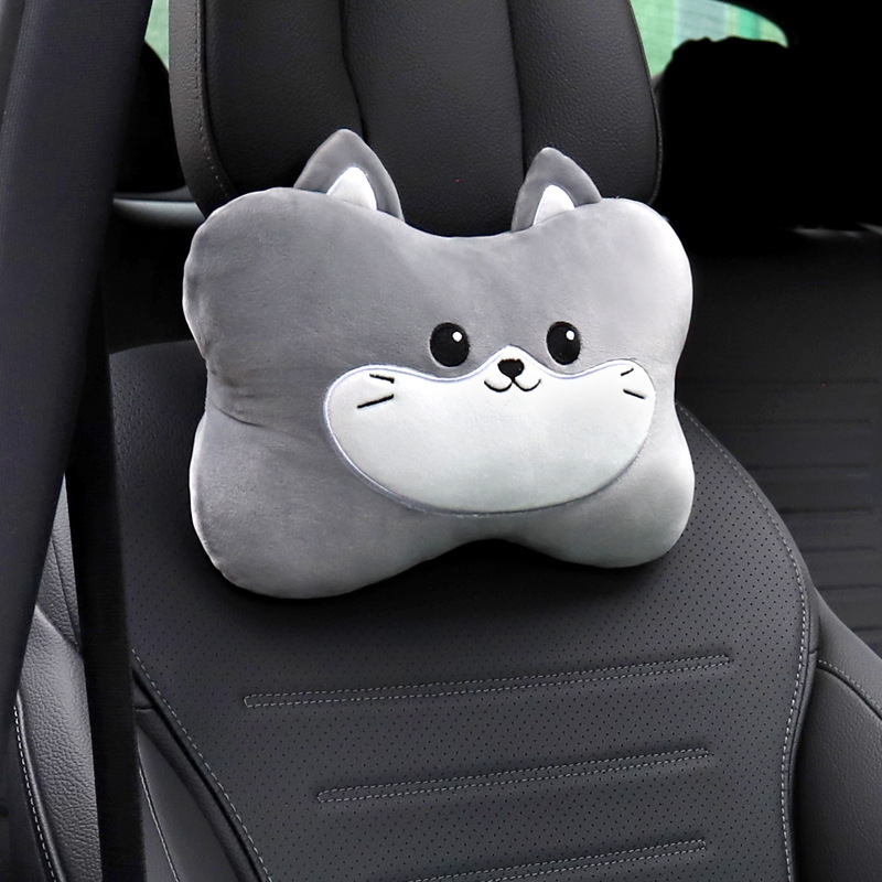 Miaotianxia auto reposacabezas almohada para el cuello cuatro estaciones almohada de cintura universal almohada de asiento interior lindo de dibujos animados