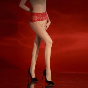 Sicilian stockings 0.01d ultra-thin lace waist seamless crotch seamless stockings stockings ultra-thin silky summer black