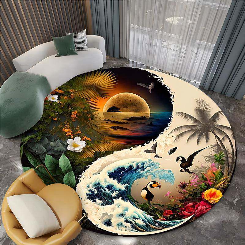 Alfombras de lana de cristal transfronterizas estadounidenses sala de estar gran área de sofá de mesa de té alfombra de dormitorio alfombra de cama fría a prueba de suciedad