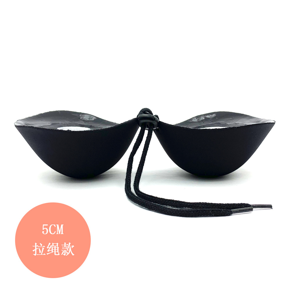 Producción y ventas pequeño pecho engrosado pegatinas en el pecho 5CM de espesor sujetador invisible pecho plano grande de silicona pegatinas en el pecho vestido de novia pegatinas de mama