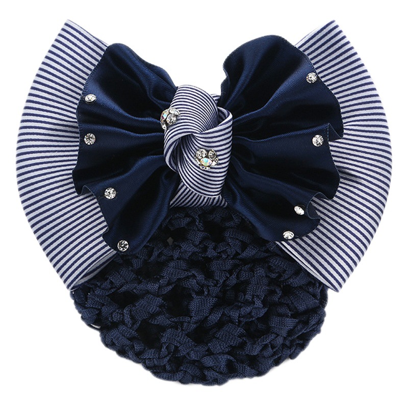 Head Flower Female Professional Hairpin Nurse Stewardess Hair Work Jewelry Hair Net Bag Adult Temperament Korean Style Exquisite High-end