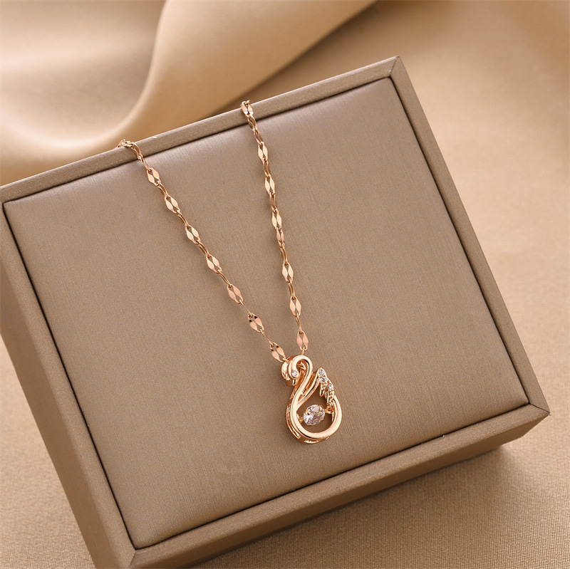 Collar de acero de titanio nuevo transfronterizo, joyería femenina, personalidad de moda, venta caliente simple, joyería de cadena de clavícula femenina, collar creativo image 107