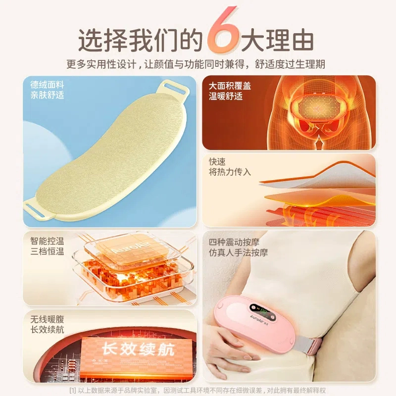 Belt, massager for women, keep warm compress, vibration