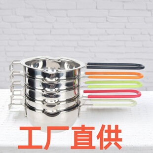 Cross-border hot sale 304 stainless steel melting pot 400ml chocolate melting bowl water-proof baking tool wax melting pot