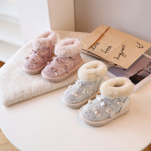 Ůͯѩ��ѥ�����¿���ë�q��ů��ͯ����ЬСŮ���r�й���ѥ����ѥ