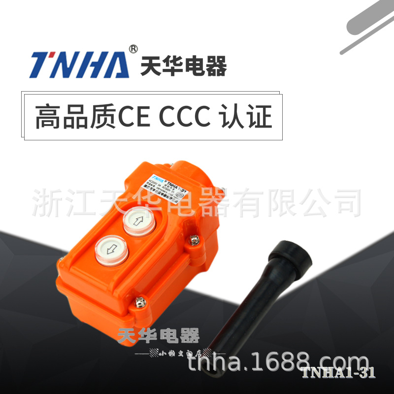 按钮开关TNHA1-31防水行车按钮开关 起重控制盒电葫芦开关