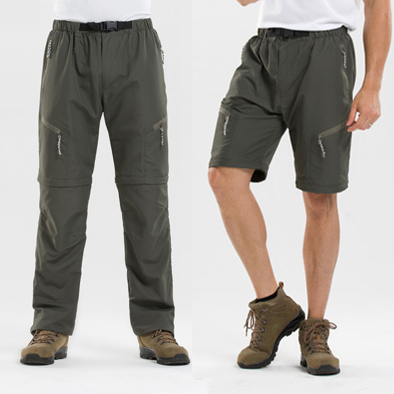 Manufacturer Wholesale Quick-Dry Pants Outdoor Sports Casual Pants Men's Quick-Dry Pants Women's Hiking Pants Long Pants Shorts Detachable