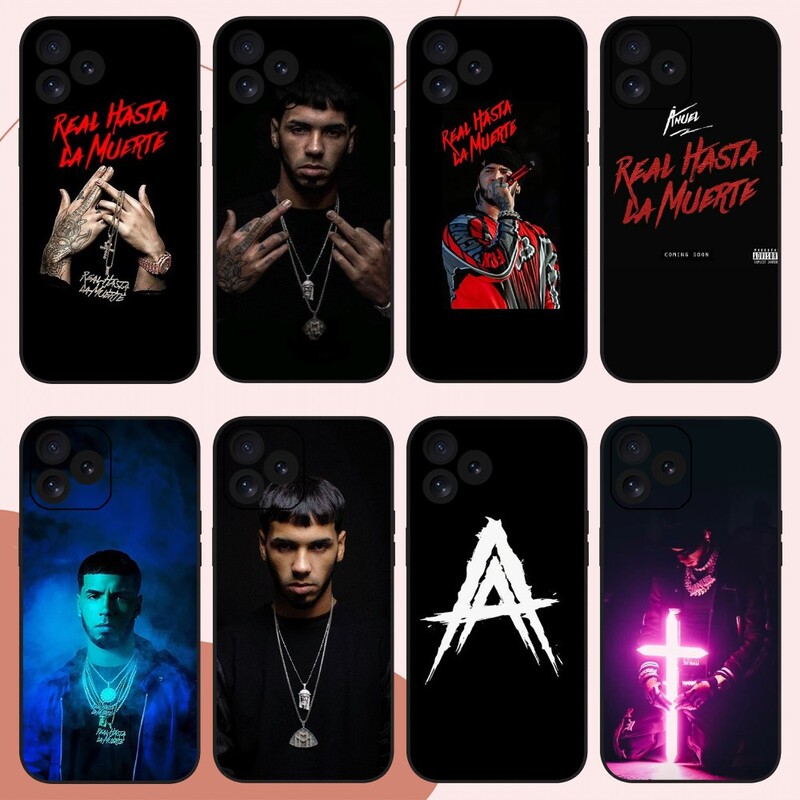 For Apple Phone Case A- Anuel AA Rapper Phone Case iPhone 14 15 8 11 12 13