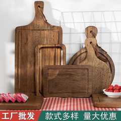廠家定 制牛排木盤麵包蛋糕壽司比薩披薩木托盤西餐切板木板托木