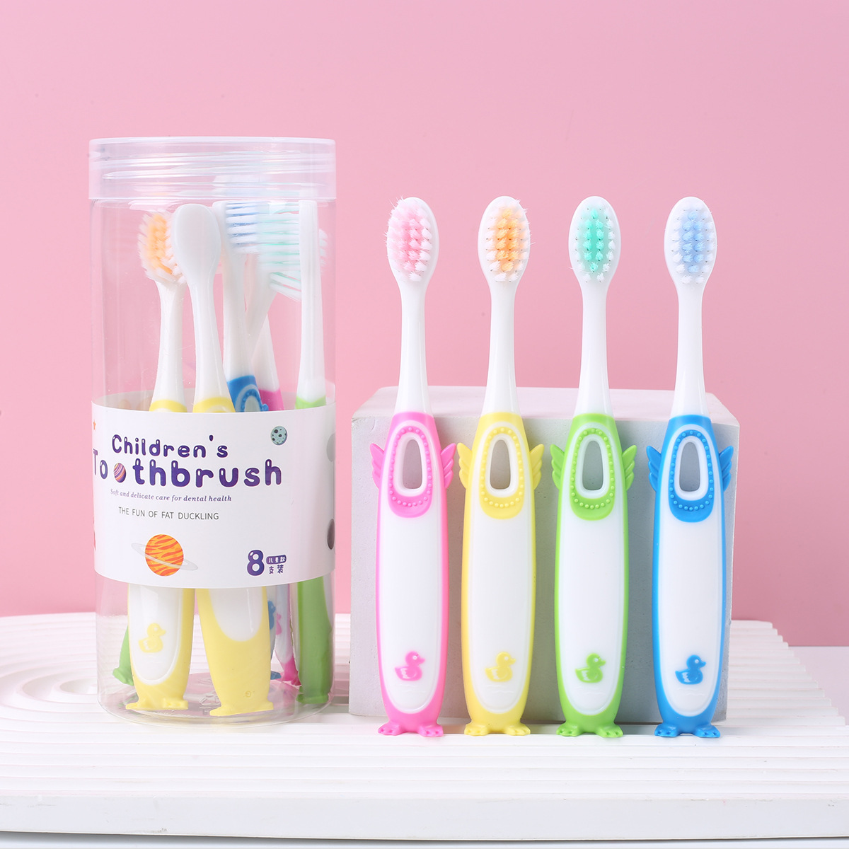 Children's Baby Toothbrush with Soft Bristles and Small Head, Suitable for Infants and Young Children Aged 3-12 Years, Available for Wholesale from Supermarket Manufacturers, Patterned, Protects Teeth