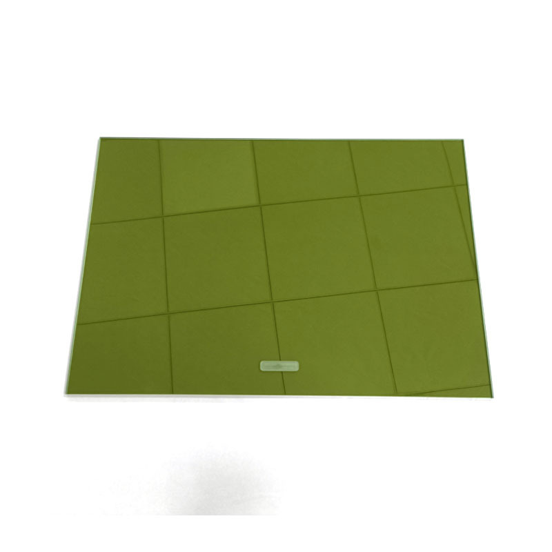 绿色镀膜玻璃钢化玻璃加工丝印玻璃扣手拉桑拿房用按图按样深加工