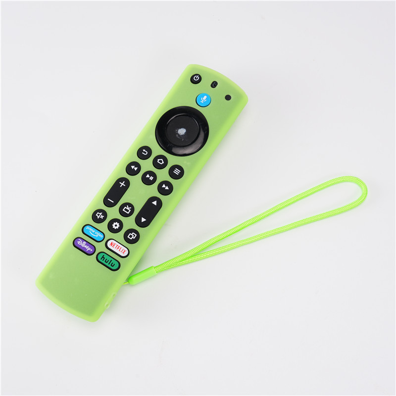 Funda protectora de silicona luminosa para control remoto Toshiba de cuarta generación, anticaídas y con diseño hueco