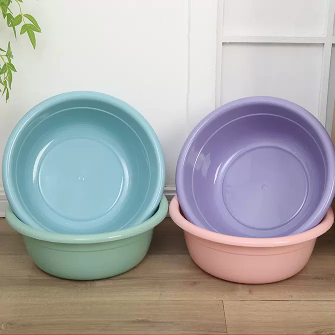 大号家用盆厂家加厚学生宿舍洗衣洗脚盆厨房洗菜盆广告印字塑料盆
