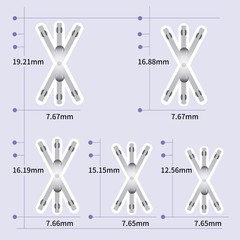 爪溝巻き爪、米字型ニッケルチタン合金バイオニック骨パッチ、爪パッチ、足爪爪肉炎矯正装置