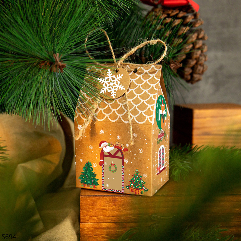 クリスマスジンジャーブレッドハウスキャンディーボックスギフトボックスクリスマスクラフト紙箱クリスマス降臨カレンダー包装ボックス|undefined
