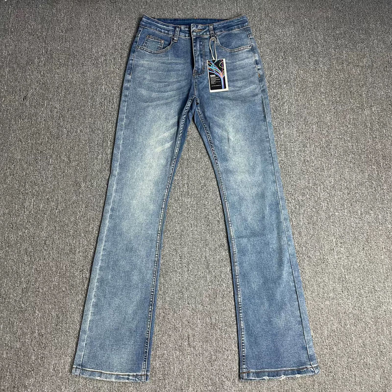 Cleanfit自主vintage517风格牛仔裤水洗微喇修身显瘦水洗长裤子男|undefined