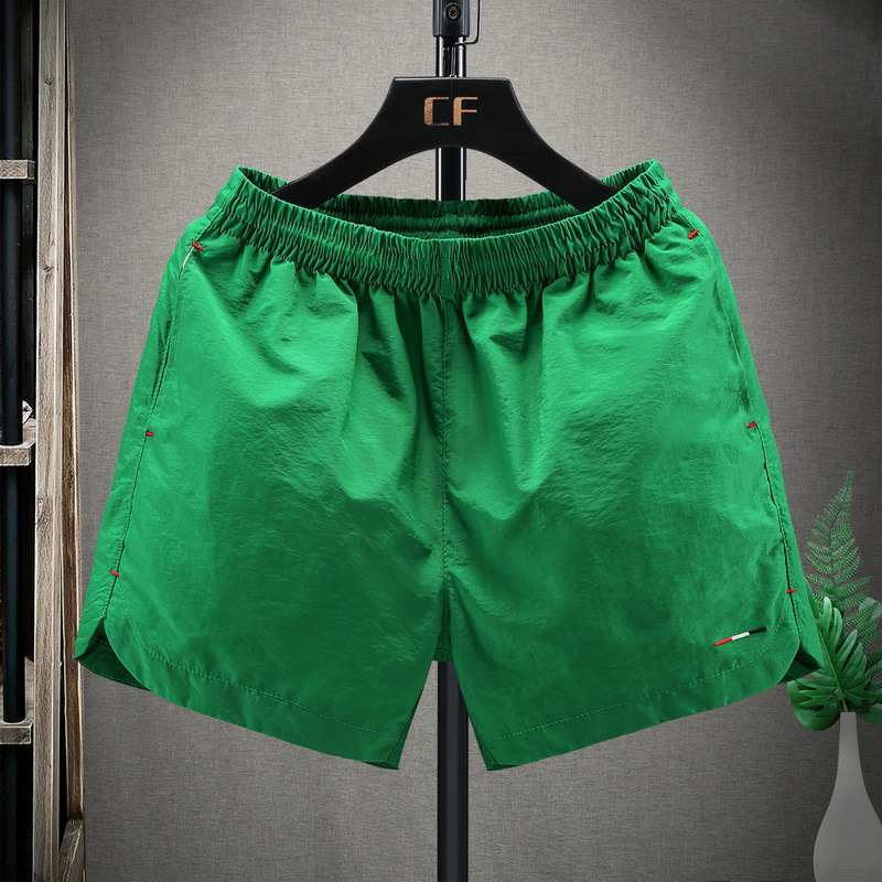 다크 그린 자수 반바지