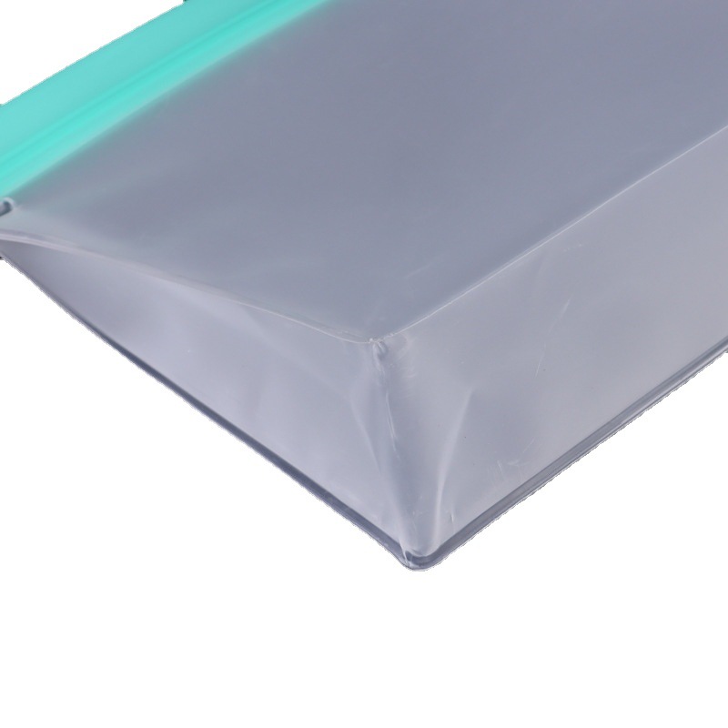 Suministro de fábrica bolsa de comida PEVA impermeable fresco-mantenimiento translúcido bolsa autosellante esmerilado logotipo impreso formulación profesional