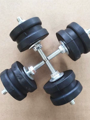 Large Round Durable Base Foot for Electric Vehicles, Gasoline and Diesel Generator Parts, Rubber Pad, Shock-Absorbing Rubber Block