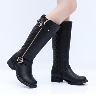 D 92908 Buckle High Boots Ƥ���۸�Ͳѥ �W���羳���R�d