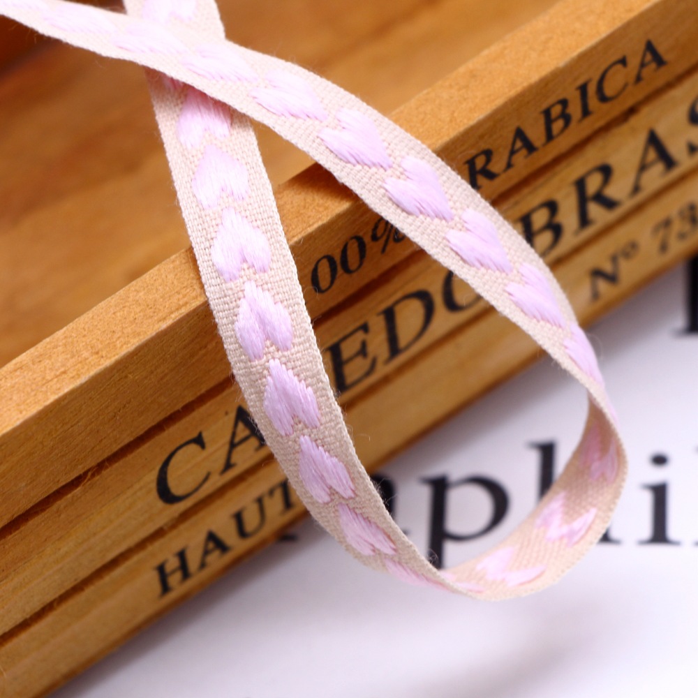 Cotton Material Casual Elegant Simple Style Heart Shape Cotton Holiday Wedding Birthday Colored Ribbons Party Supplies Gift Wrapping Supplies 1 Roll