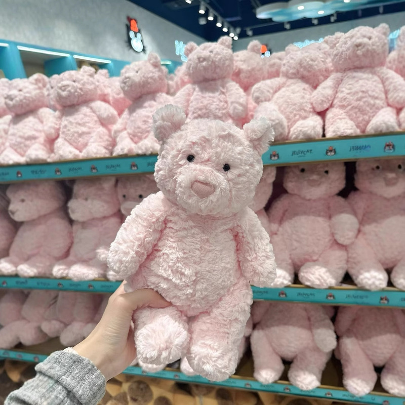 国产jellycat同款巴塞罗那粉熊公仔毛绒玩具可爱安抚玩偶莱奥拉熊|undefined