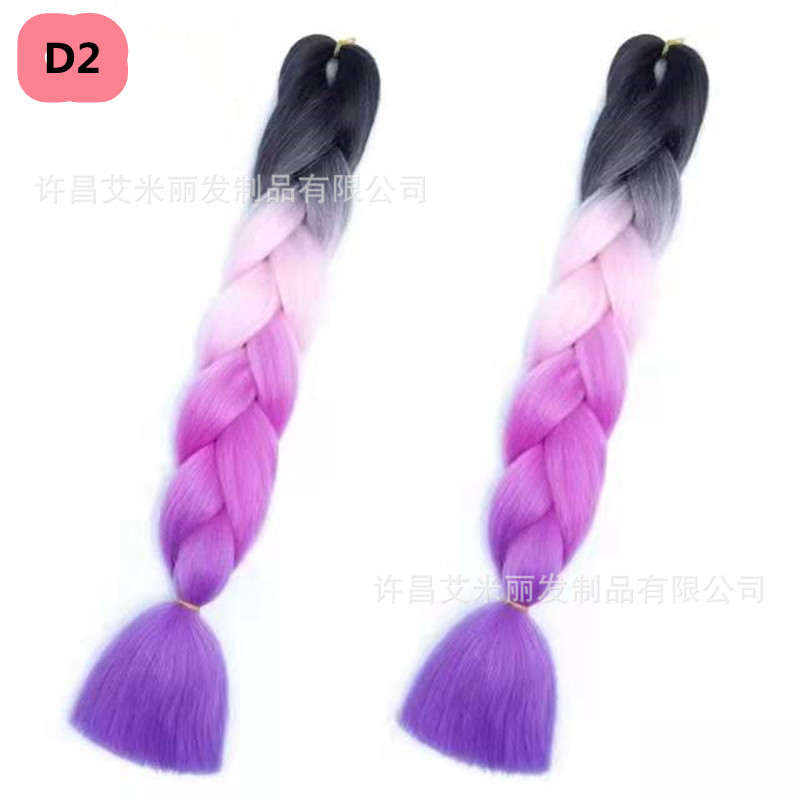 Trenzas africanas con cabello rosa渐 – materiales de alta temperatura, estilo boxeador