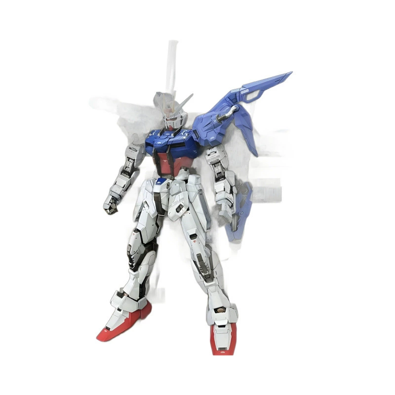 The big class HG new life raid free mg red different end -assembled Gundam model Zhiyi toy hand mech