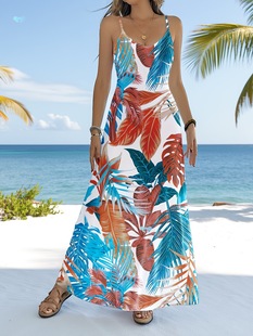 Ladies' Fashionable Printed Vacation Casual Camisole Cross-Border