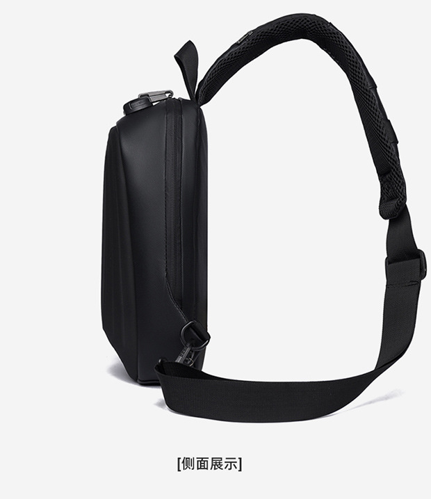 2024 Spring Sports chest backpacks, cross-border wholesale USB charging port bags, men's crossbody bags, fashionable single-shoulder bags undefined