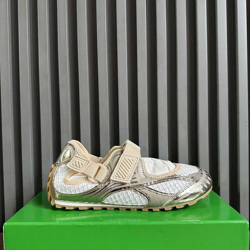 2026 Summer New Style Silver Mary Jane Shoes with Velcro for Women, BV Casual Mesh Breathable Shallow Ballet Flats 2026 Summer New Style Silver Mary Jane Shoes with Velcro for Women, BV Casual Mesh Breathable Shallow Ballet Flats