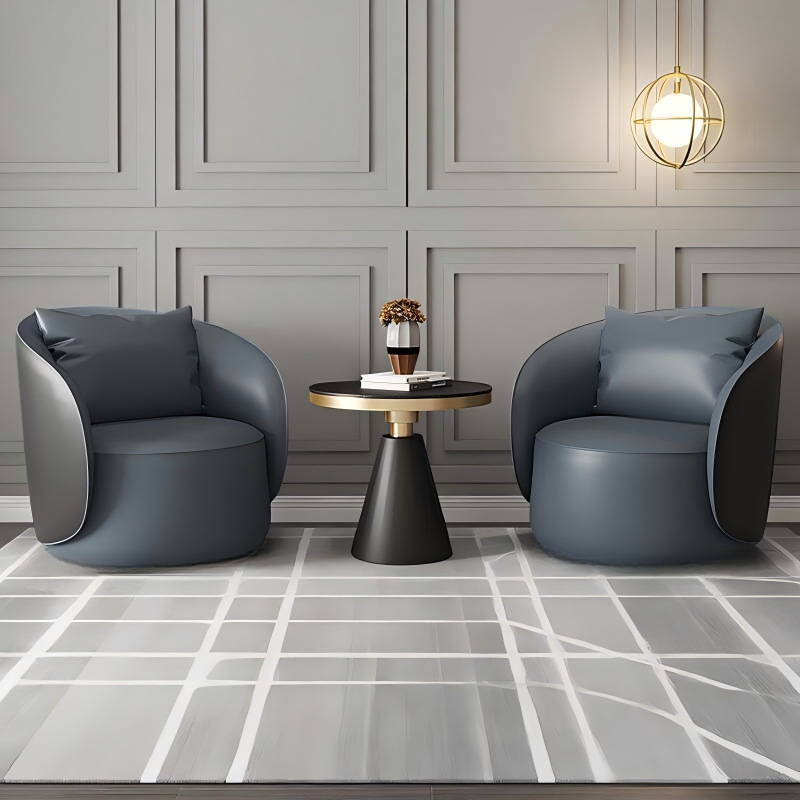 Hotel de lujo ligero recepción sala de ventas sofá / silla simple salón de belleza moderno simple combinación de mesas y sillas de ocio club