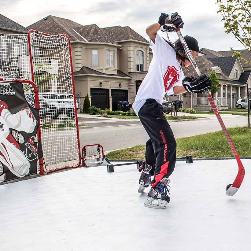 Ice Hockey Roller Skating Ball Control Training Board, Wear-Resistant Self-Lubricating Simulated Ice Panel, Polymer Ice Blade Skating Rink Floor