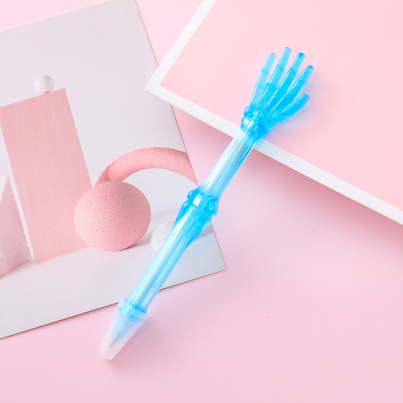 Bolígrafo transparente para dedos Papelería creativa Bolígrafo de modelado de gestos Premios de estudiantes Regalo de oficina Bolígrafo de firma aceitoso