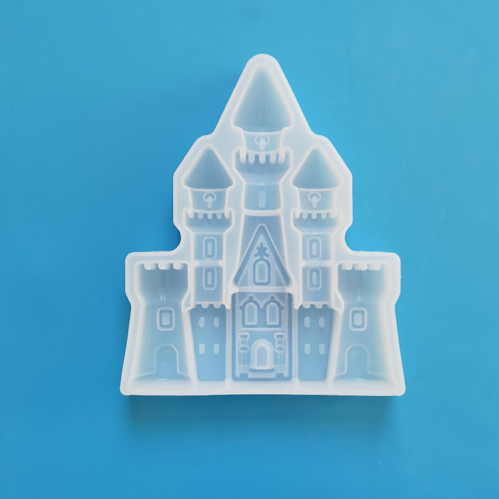 Ejiao Castle 288 Molde de silicona Pudín Molde de postre Decoración de pasteles Utensilios de cocina para hornear