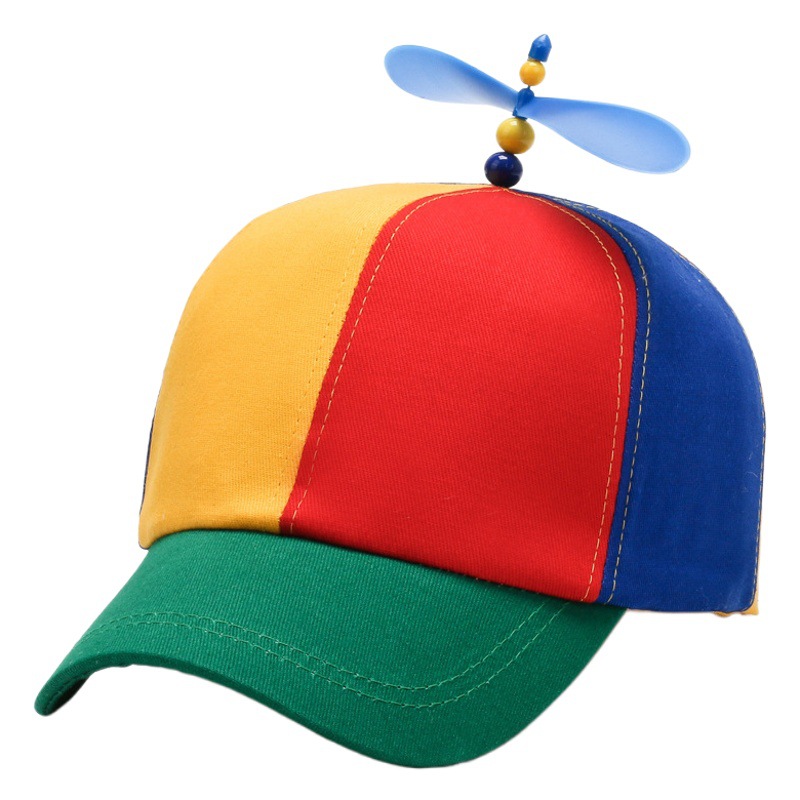 Baseball Cap for Women 2026 New Spring and Autumn Fashion Color-Blocking Bamboo Dragonfly Cap Cartoon Cute Sun Hat Wholesale