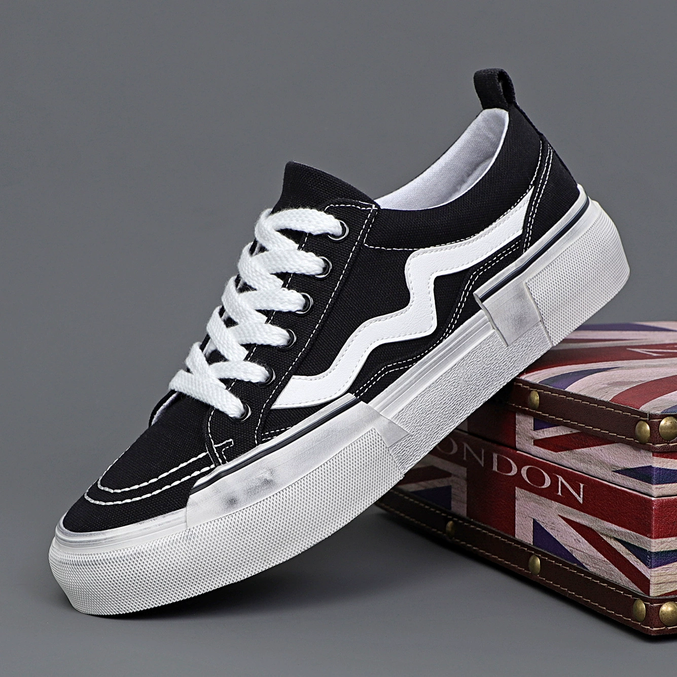 Fashionable breathable footwear for leisure, low trend shoes, sneakers, trend of season