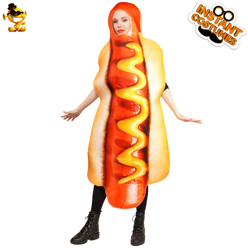 Halloween Carnaval Stage Disfraces Divertidos Hot Dogs Bar Party Show Disfraces image 1