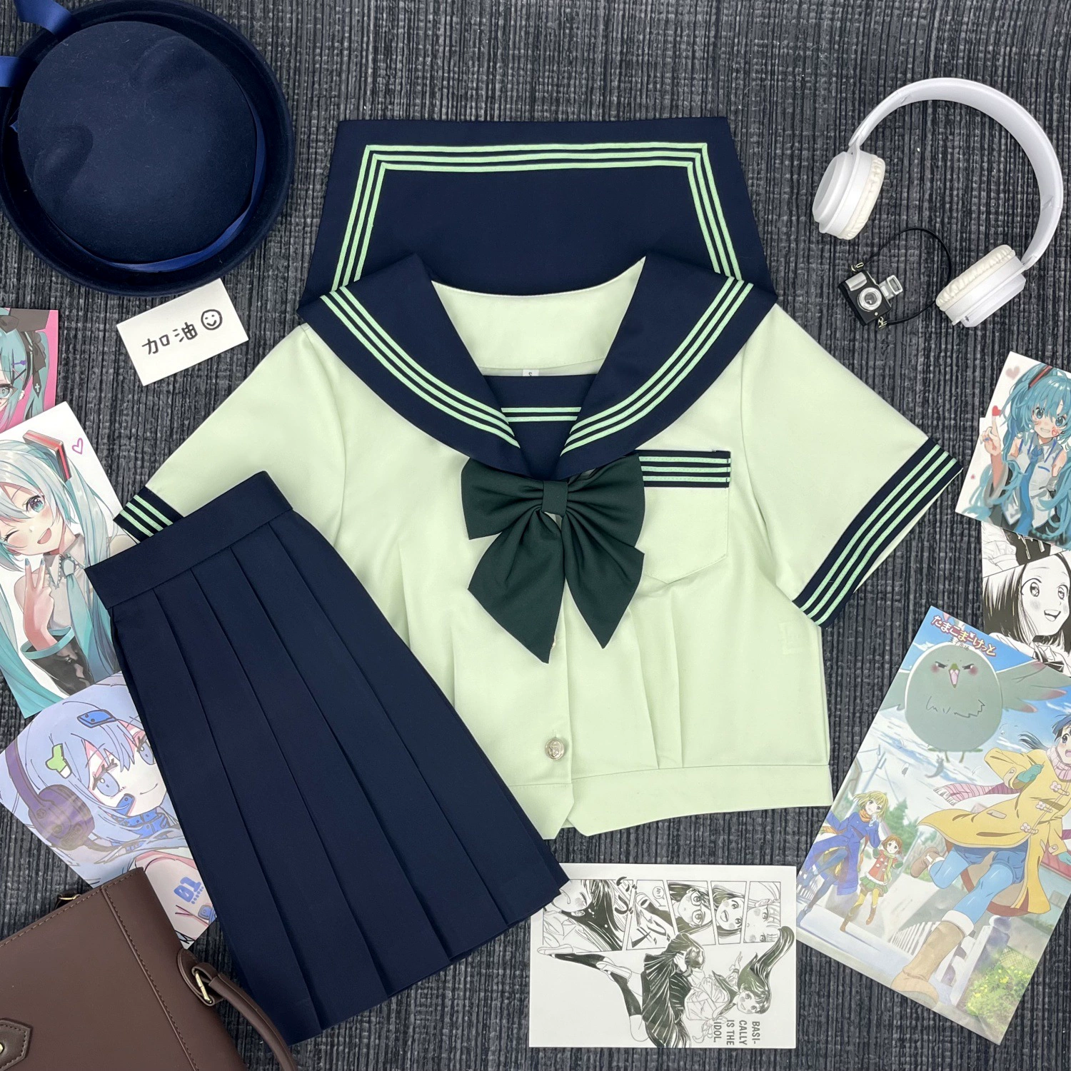 [Xiao Songxia] Православная одежда JK для весны и лета для моряков выпускной сезон