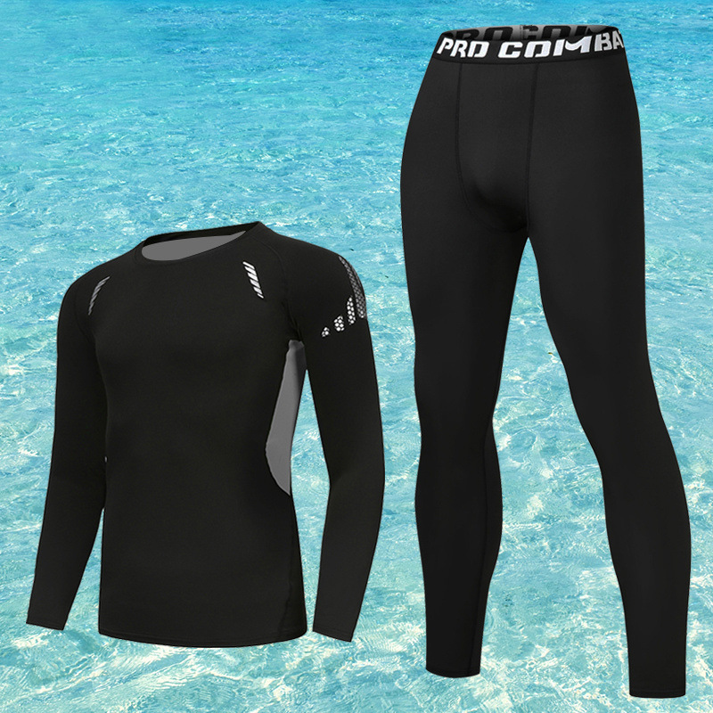 Traje de Buceo de Dos Piezas de Manga Larga de Nailon, para Buceo, Surf y Natación image 16
