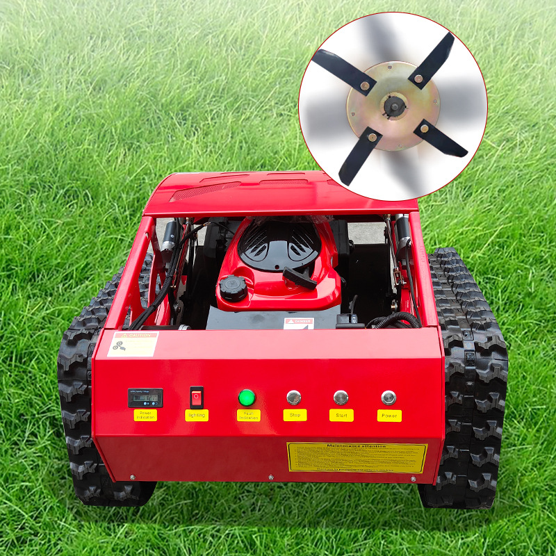 出口欧五EPA履带式遥控割草机 HT550荒地果园四驱除草剪草机现货